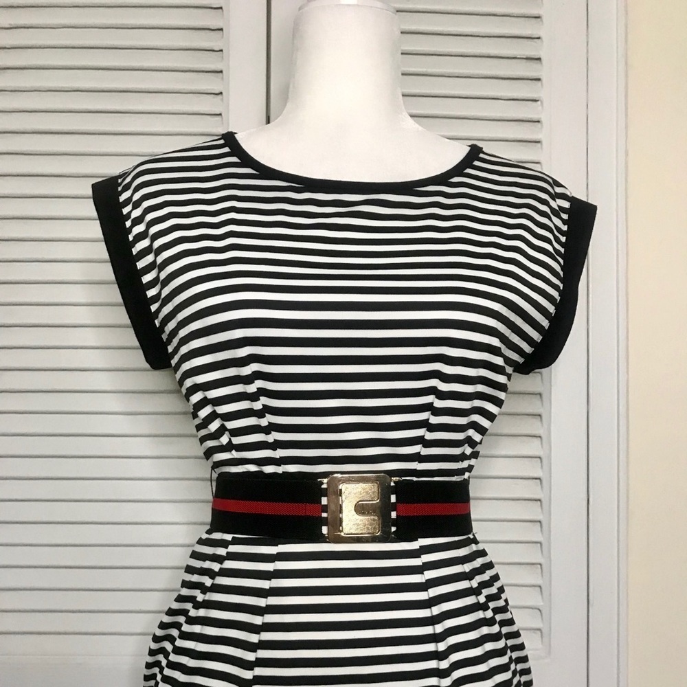 NWT Nautical style striped mini dress - Medium - Picture 3 of 5